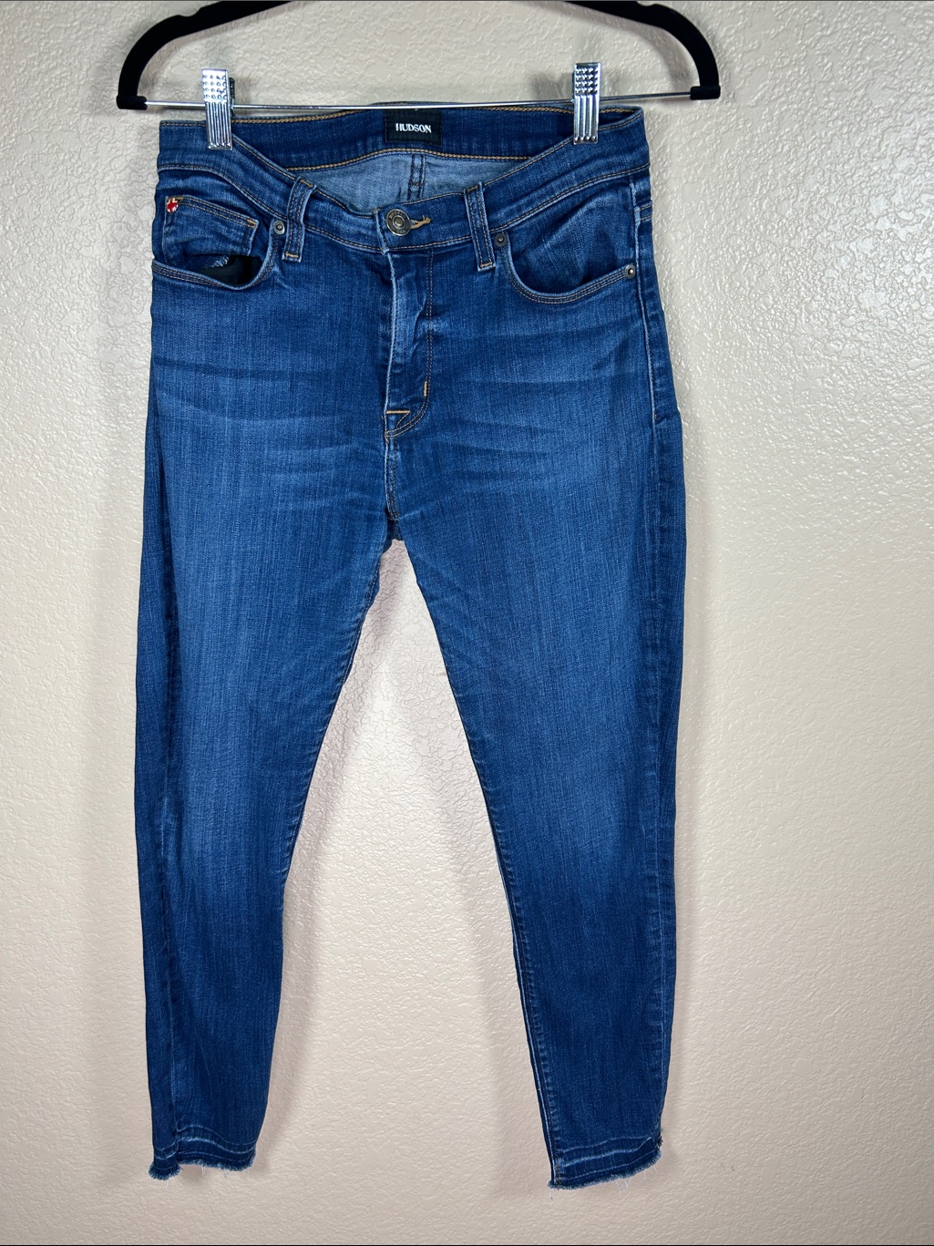Hudson Skinny Jeans Size 27 Dark Blue Wash Classic Stretch Denim